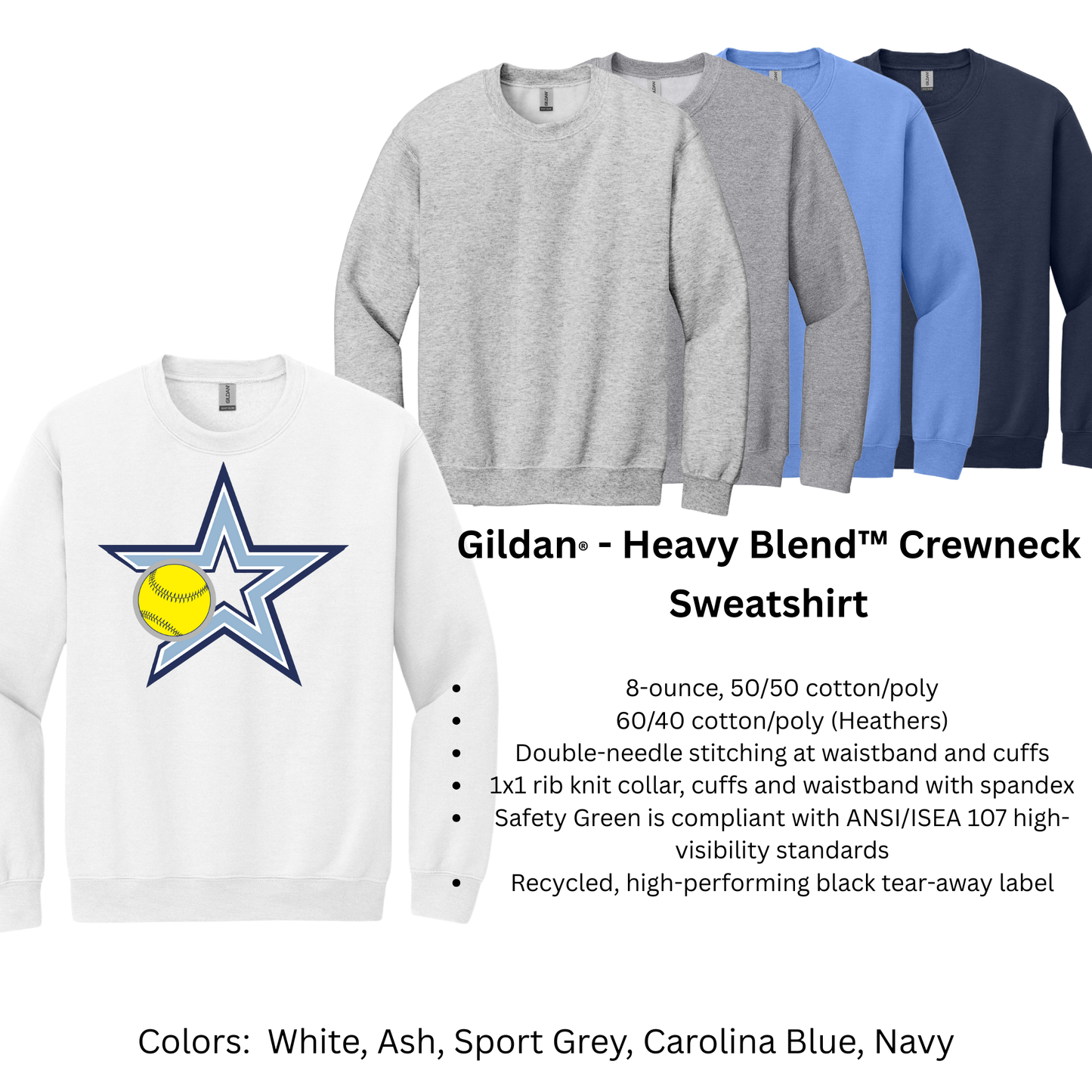 Stars Elite Softball - Gildan Sweatshirt
