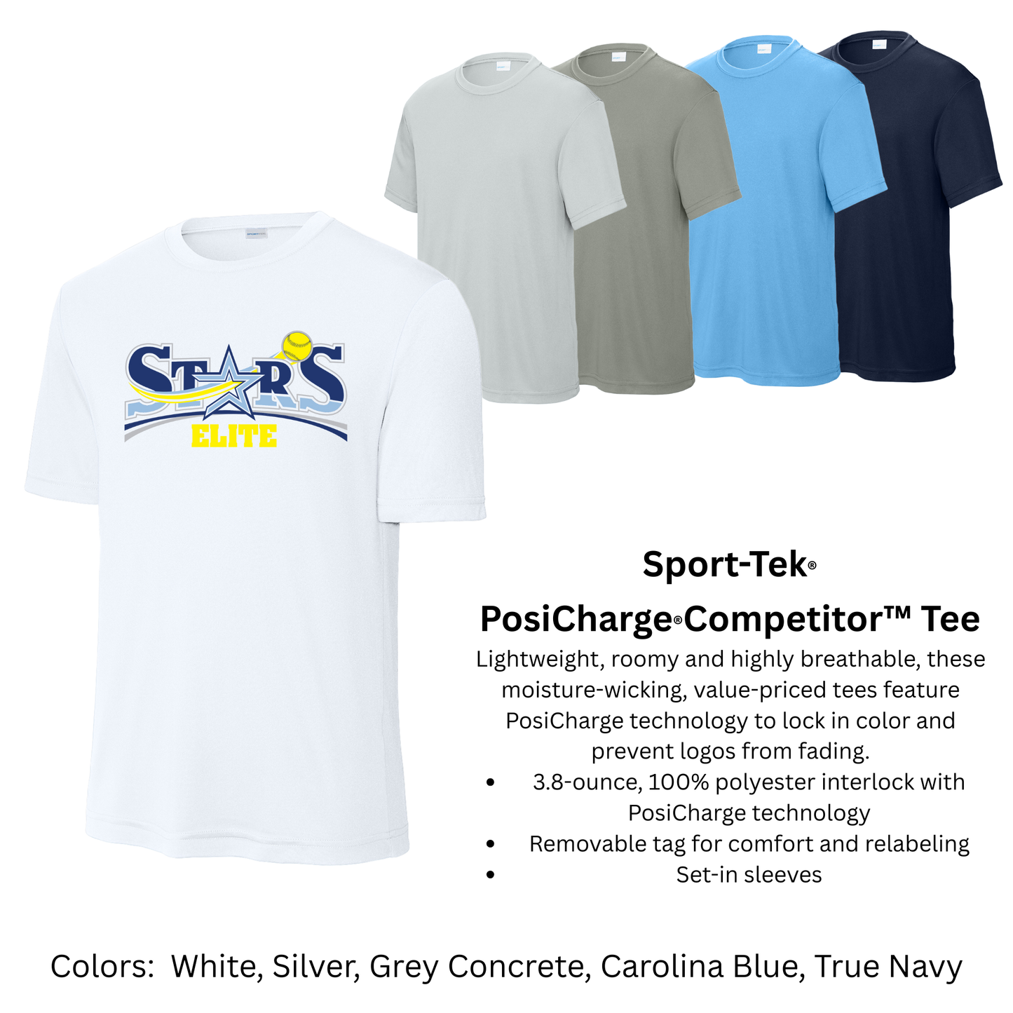 Stars Elite Softball - Sport-Tek TShirt