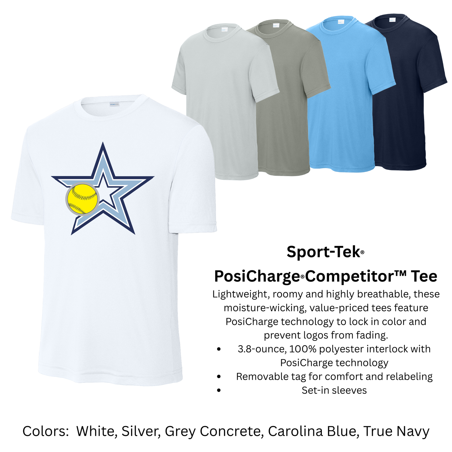 Stars Elite Softball - Sport-Tek TShirt
