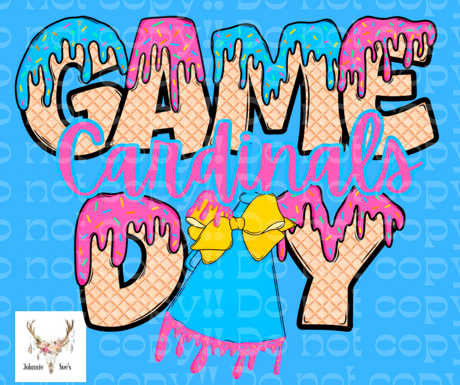 Team Spirit: Cardinals Game Day Drip - Cheer