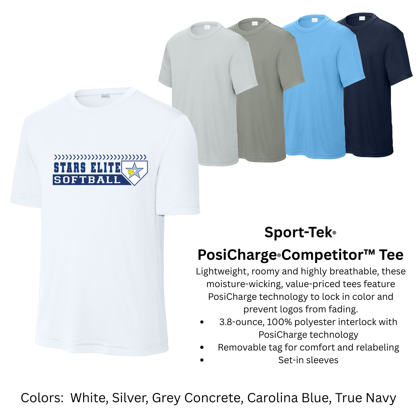 Stars Elite Softball - Sport-Tek TShirt