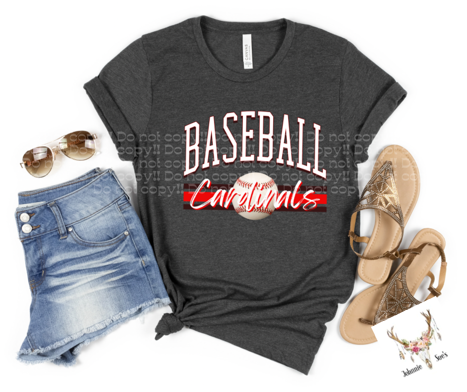 Team Spirit: Curved Baseball Cardinals