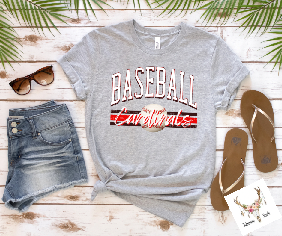 Team Spirit: Curved Baseball Cardinals