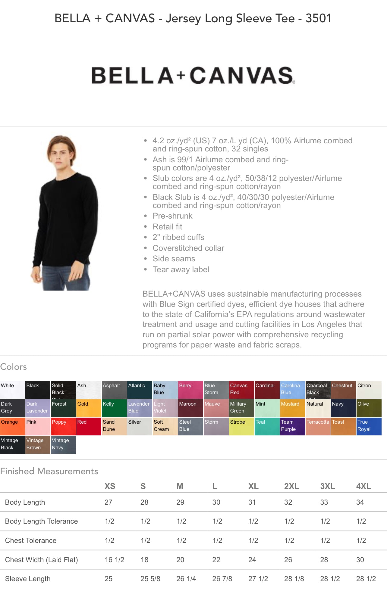 Stars Elite Softball - Bella Canvas Long Sleeve