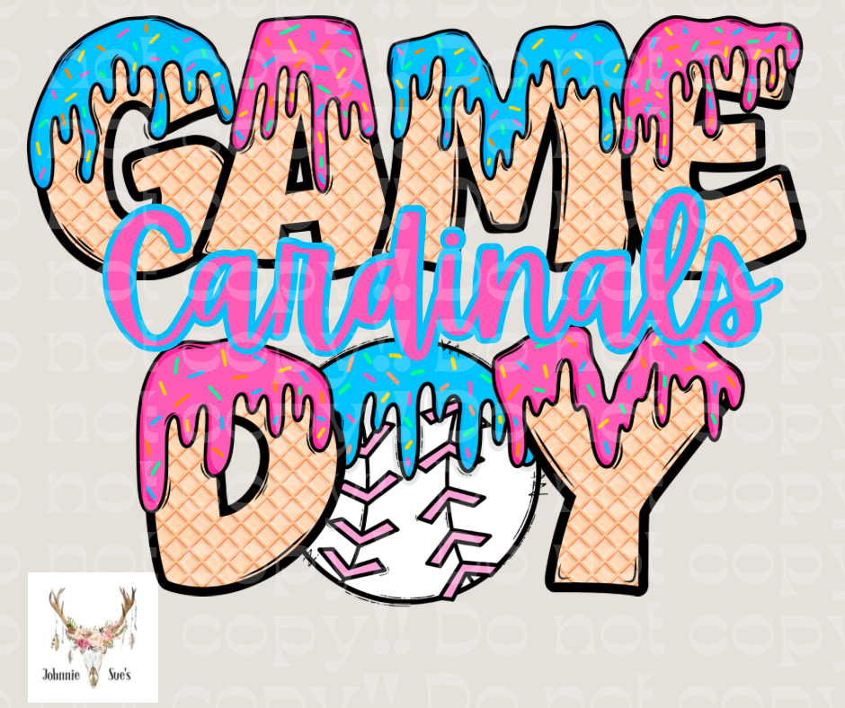 Team Spirit: Cardinals Game Day Drip - Baseball