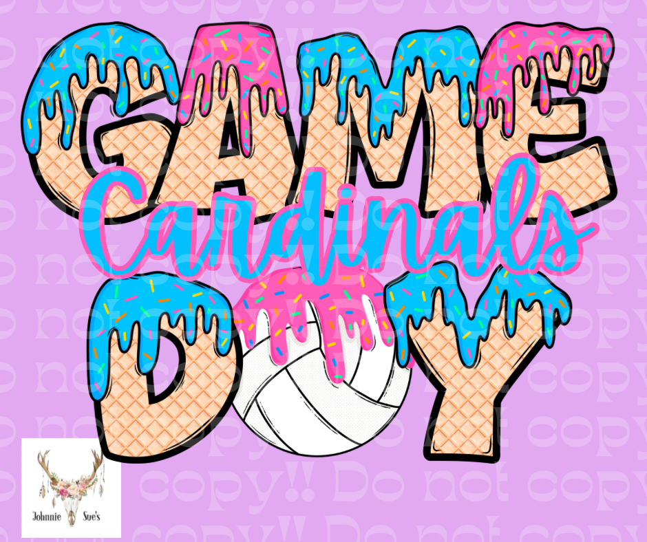 Team Spirit: Cardinals Game Day Drip - Volleyball