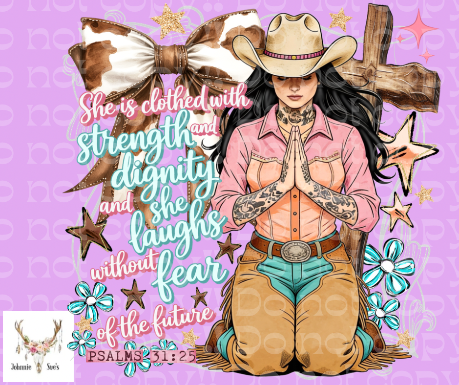 PreOrder: She is clothed with Strength and Dignity and she laughs without fear of the future