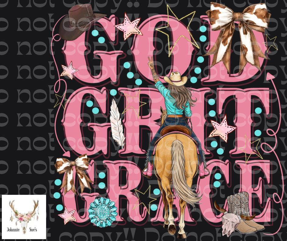 PreOrder: God Grit Grace - brown hair