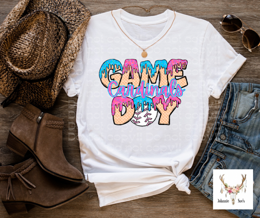 Team Spirit: Cardinals Game Day Drip - Baseball