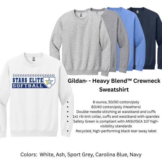 Stars Elite Softball - Gildan Sweatshirt