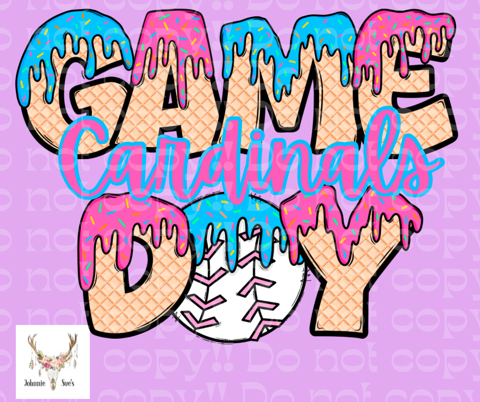 Team Spirit: Cardinals Game Day Drip - Baseball