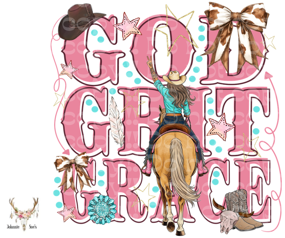 PreOrder: God Grit Grace - brown hair