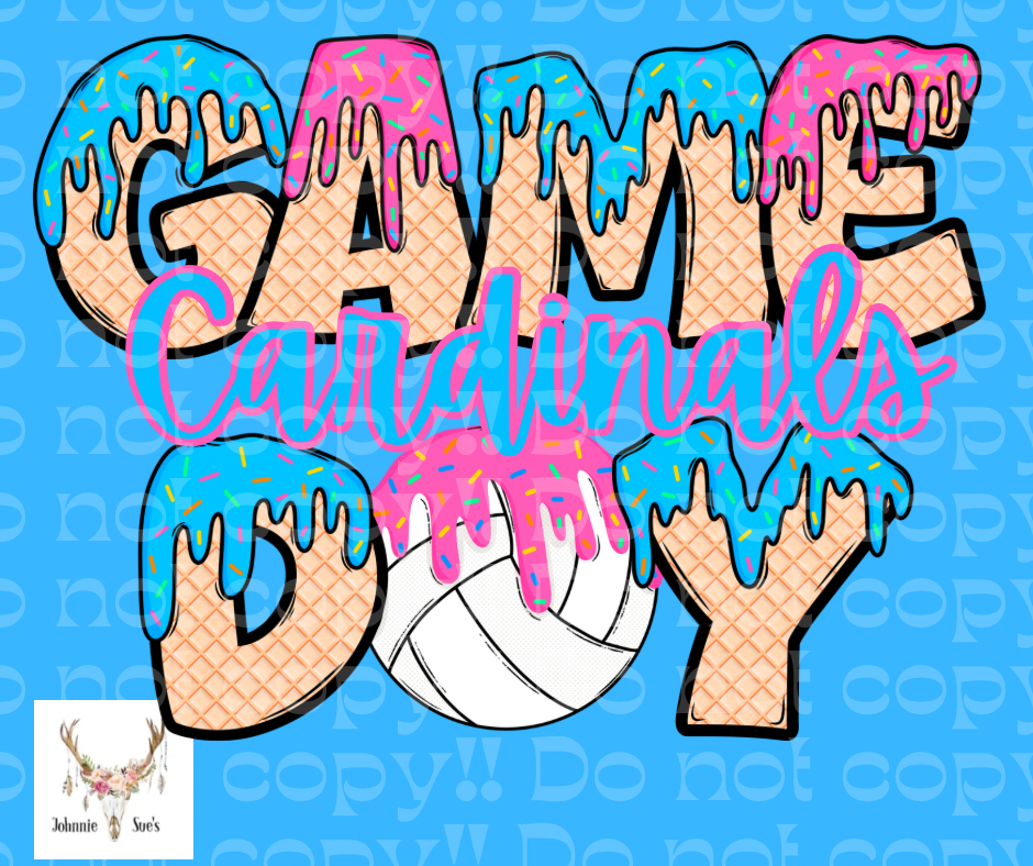 Team Spirit: Cardinals Game Day Drip - Volleyball