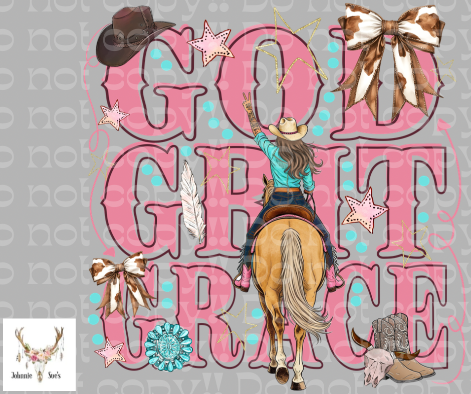 PreOrder: God Grit Grace - brown hair