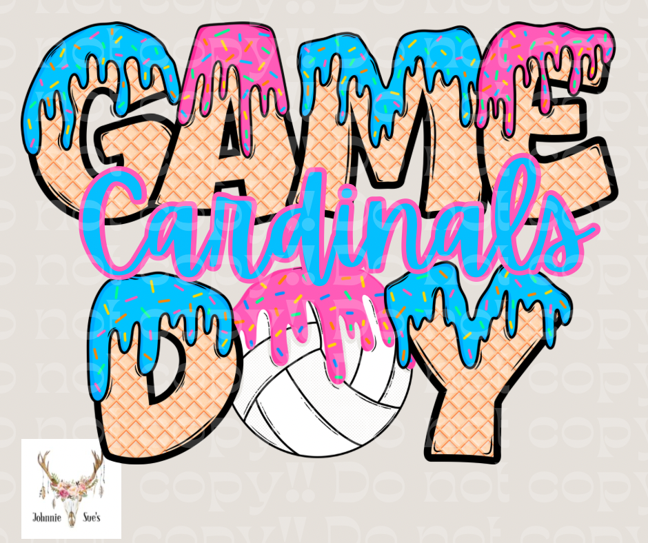 Team Spirit: Cardinals Game Day Drip - Volleyball