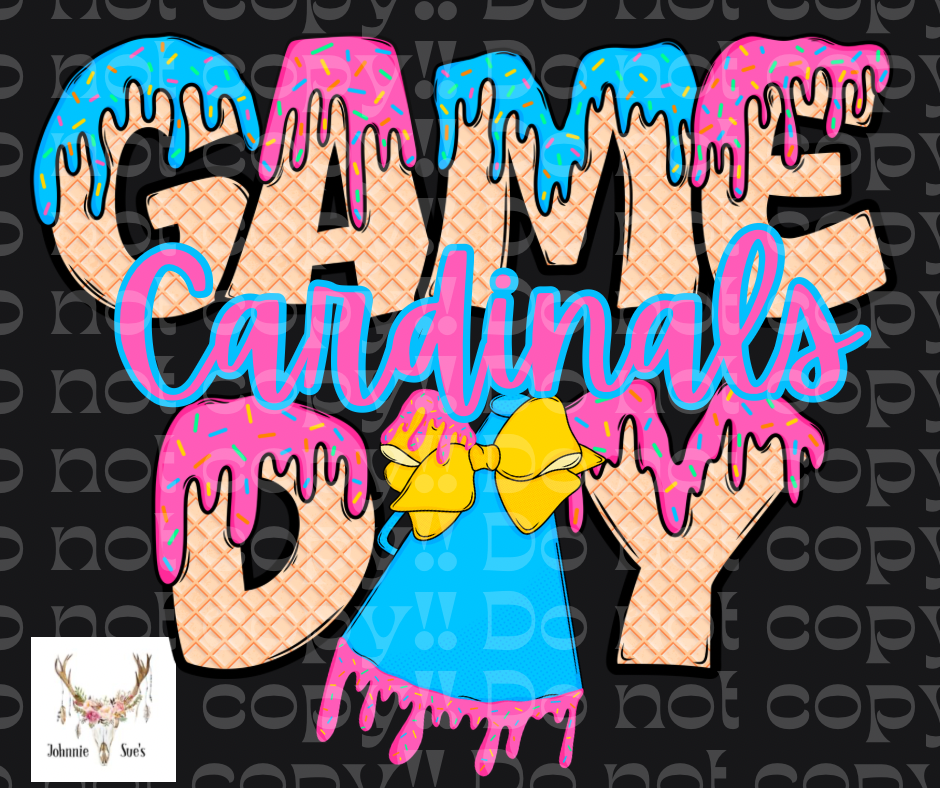 Team Spirit: Cardinals Game Day Drip - Cheer