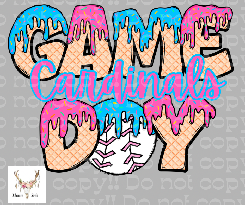 Team Spirit: Cardinals Game Day Drip - Baseball