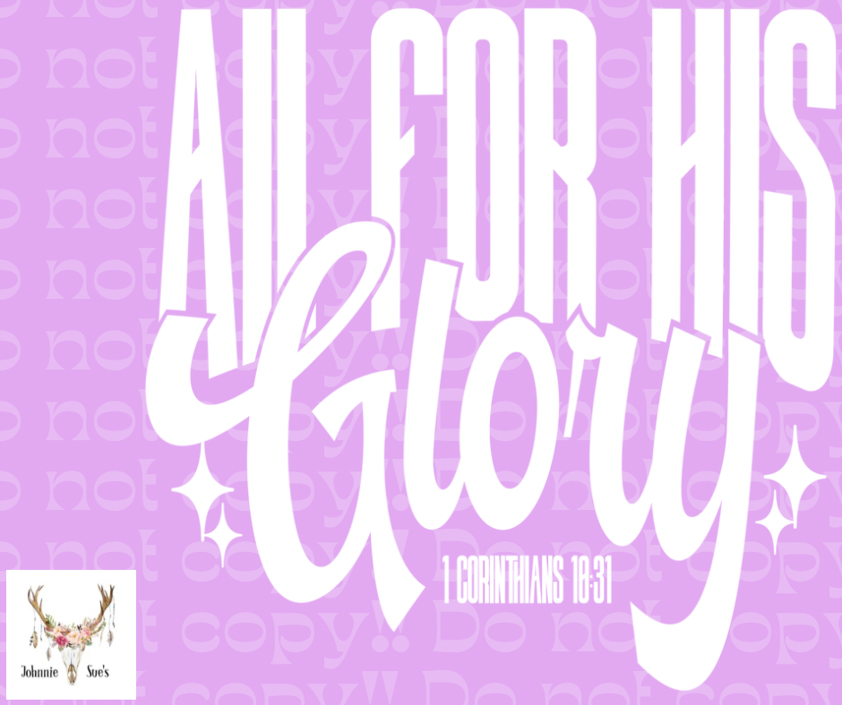 PreOrder: All For His Glory