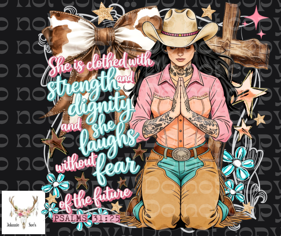 PreOrder: She is clothed with Strength and Dignity and she laughs without fear of the future