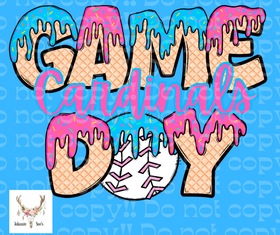 Team Spirit: Cardinals Game Day Drip - Baseball