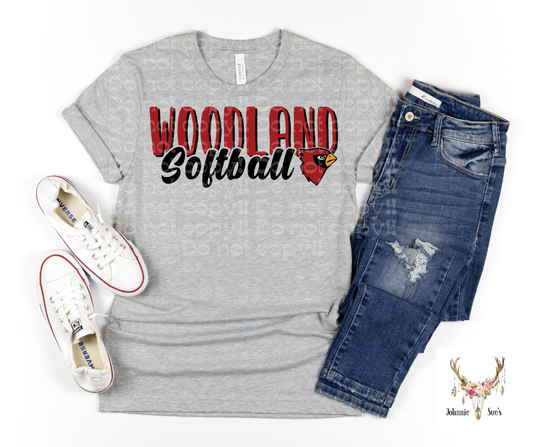 Team Spirit: Woodland Softball - Black
