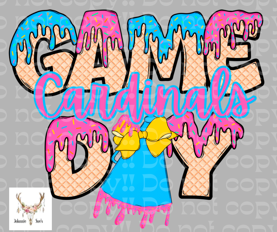 Team Spirit: Cardinals Game Day Drip - Cheer