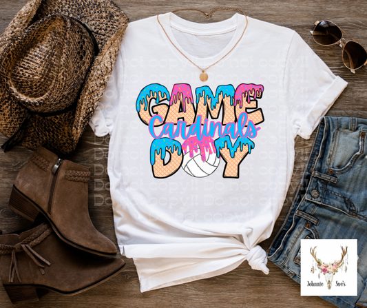 Team Spirit: Cardinals Game Day Drip - Volleyball