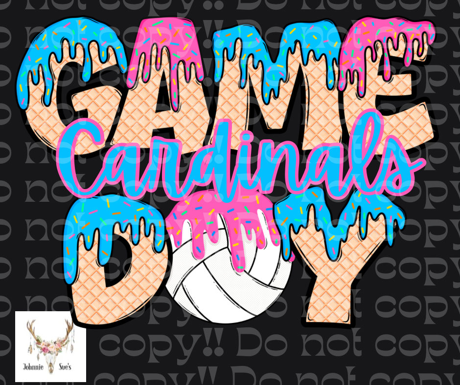 Team Spirit: Cardinals Game Day Drip - Volleyball