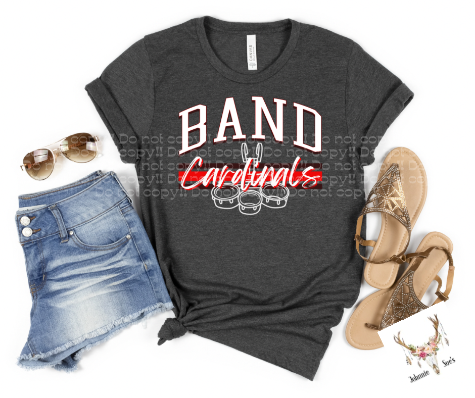 Team Spirit: Curved Band Cardinals