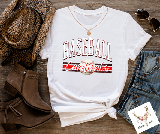 Team Spirit: Curved Baseball Cardinals