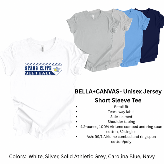 Stars Elite Softball - Bella Canvas TShirt